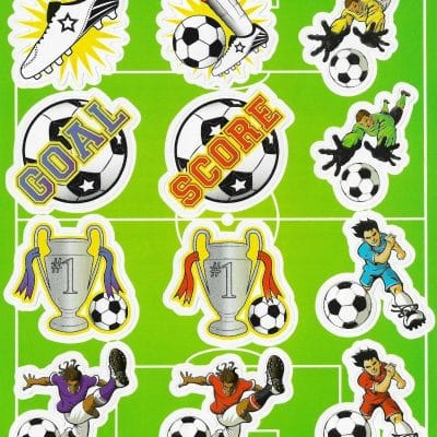 Stickervel voetbal